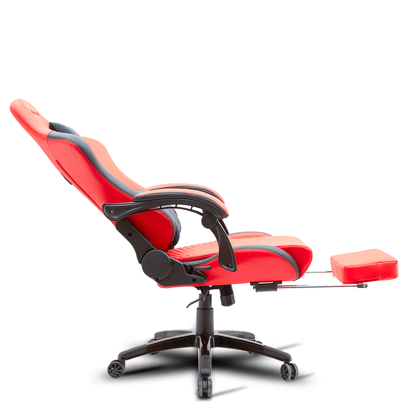 MC-6641B Ergonomická herná stolička z umelej kože s opierkou nôh
