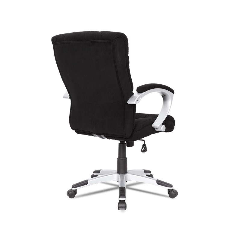 MC-7105 Výškovo nastaviteľná kancelárska stolička zo zamatovej látky v strede chrbta